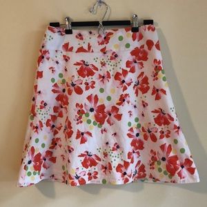 A-line Floral Skirt
